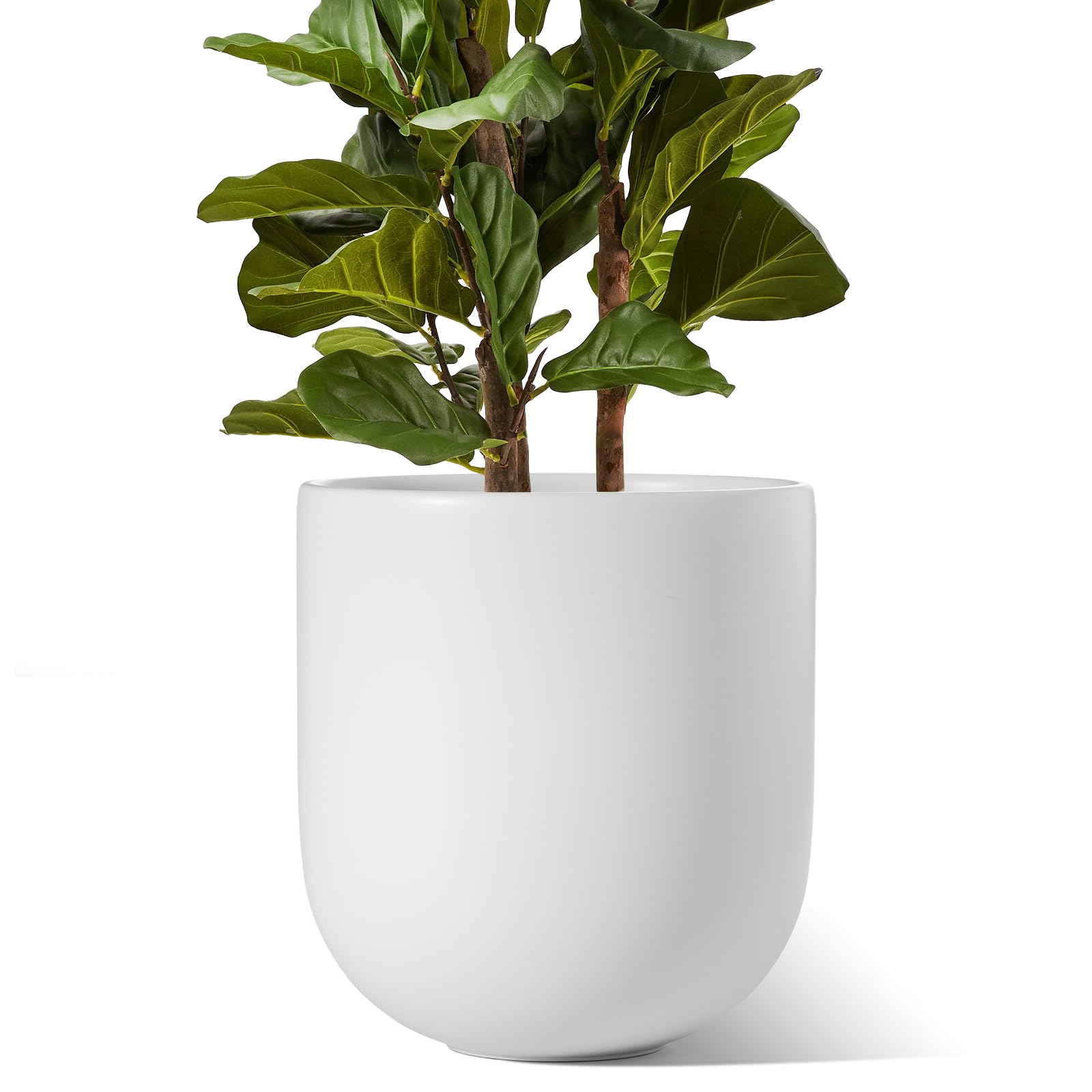 large white ceramic indoor plant pots LE TAUCI 12 Inch Pots for Plants, Ceramic Large Planters for Indoor Pl – LETAUCI