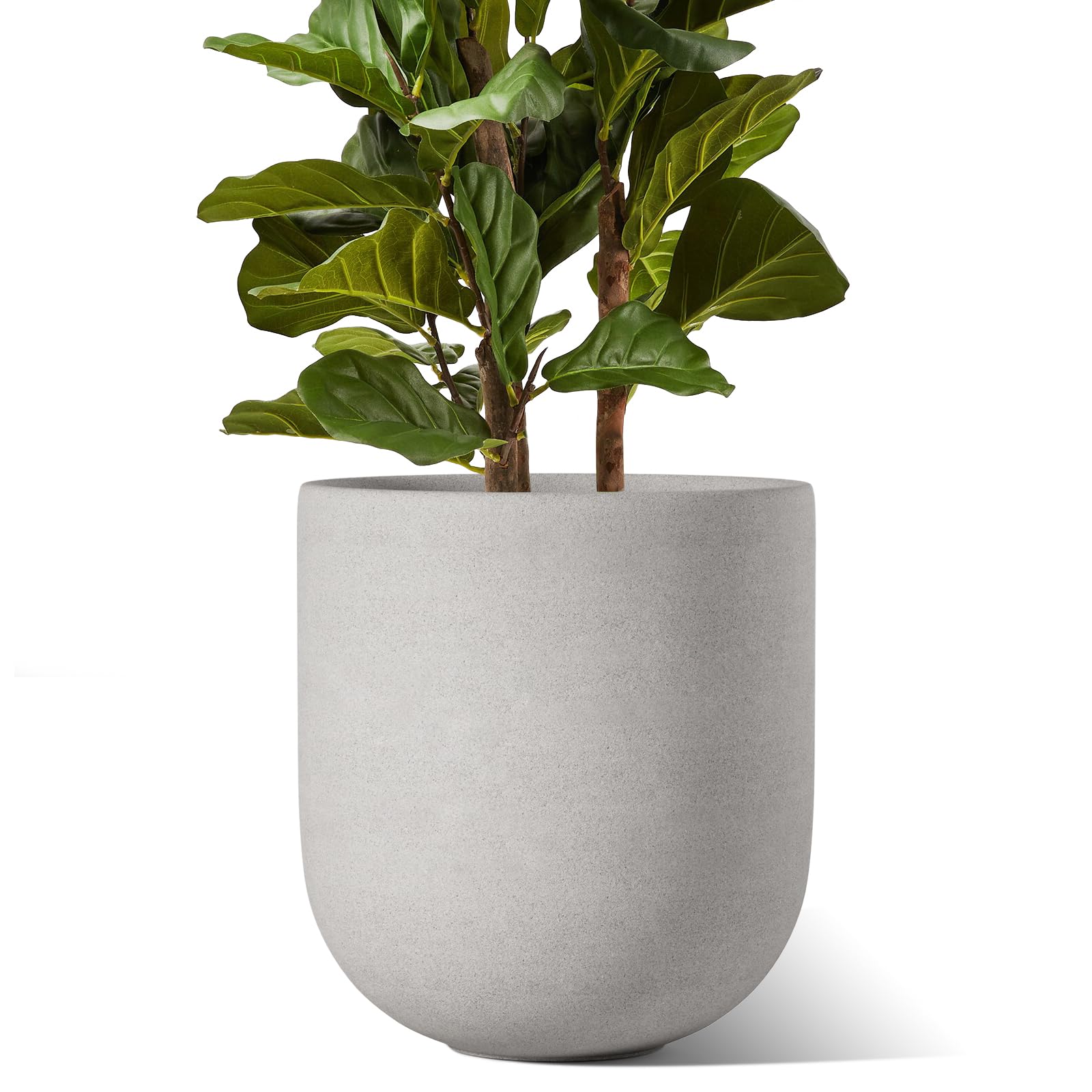 LE TAUCI 12 Inch Pots for Plants, Ceramic Large Planters for