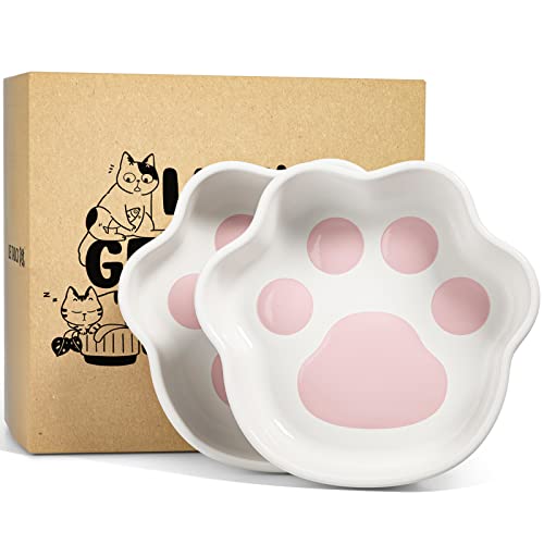 LE TAUCI Cat Food Bowl Ceramic, Oz Small Cat Food Dishes for