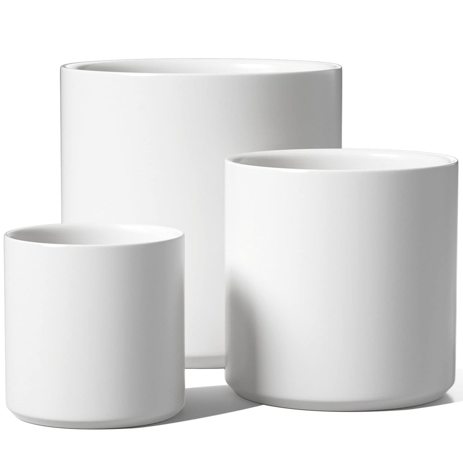 plain plant pots LE TAUCI Ceramic Plant Pots Indoor, 10 Inch 8 Inch 6 Inch Planters for – LETAUCI