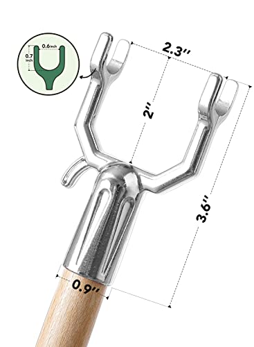 LE TAUCI Tree Support, Branch Crutch for Propping Up Heavily Fruited Tree Branches, Save & Prevent Them from Breaking, Fits for Vineyards, Ornamental Gardens, Orchards - Metal Sliver, Set of 1