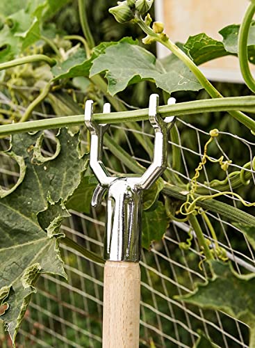 LE TAUCI Tree Support, Branch Crutch for Propping Up Heavily Fruited Tree Branches, Save & Prevent Them from Breaking, Fits for Vineyards, Ornamental Gardens, Orchards - Metal Sliver, Set of 1